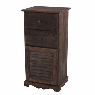 Hhg C&oacute;moda, 81x40x32cm, Aspecto Shabby, Vintage, Marr&oacute;n