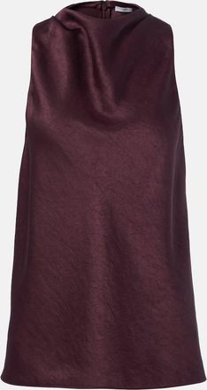 Vince Draped satin top