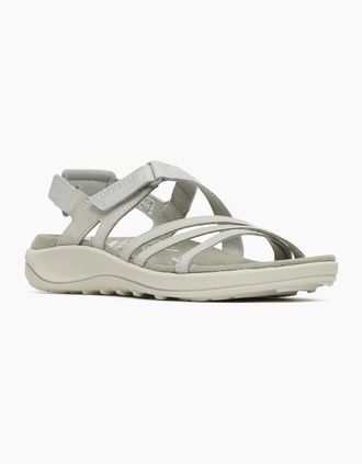 Merrell Womens Merrell Harbor Backstrap Leather Womens Light Green Sandals - Size: 8