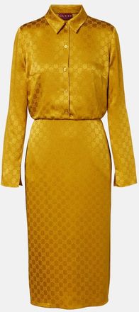 Gucci Abito chemisier in jacquard GG