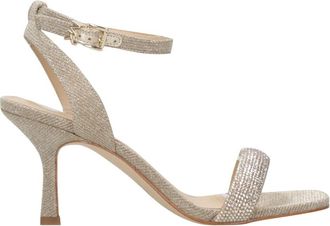 Michael Kors Carrie Sandal - Dames - Sandalen met hakken - Geel - 35 1/2 EU - Leer - Schoenen