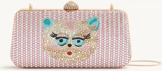 Valentino Garavani Minaudiere Valentino Garavani Carry Secrets con strass motivo Le Chat De La Maison Donna ROSA UNI