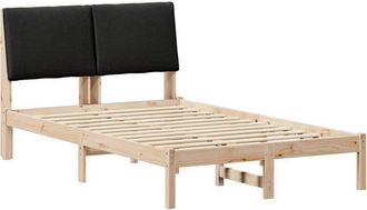 vidaXL Estructura De Cama Con Cabecera Marr&oacute;n Y Negro 120 X 190 Cm Vidaxl