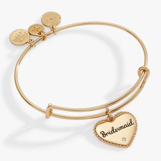 Alex and Ani Bridesmaid Heart Bangle in Silver at Nordstrom