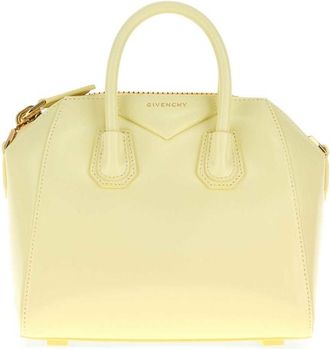 Givenchy Cream Leather Mini Antigona Handbag