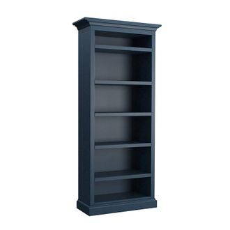 Ballard Designs Casa Florentina Josephina Bookcase - Saturated Slate Blue - Ballard Designs