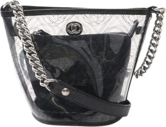 Chanel Pre-owned Vintage Bucket Bag - Dames - Vintage Tas - Zwart - ONE Size - Leer - Vintage