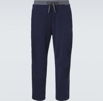 Brunello Cucinelli Pantalones deportivos de jersey de algod&oacute;n