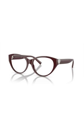 Tiffany & Co. 53mm Phantos optical glasses in Red at Nordstrom