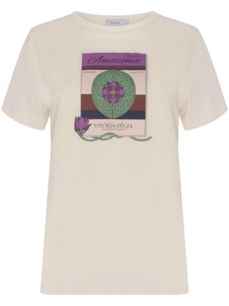 Isolda T-shirt Vitória-Régia - Bianco
