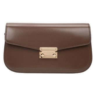 Estro & Luminara Shoulder Bags, female, Brown, Size: ONE SIZE Saddle Shoulder Bag