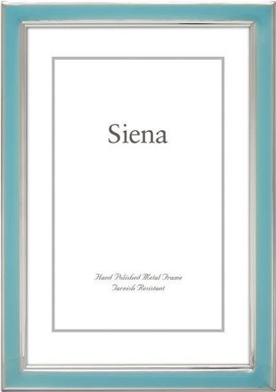 Siena My Balconia Enamel & Silvertone 4 x 6-Inch Picture Frame in Light Blue at Nordstrom, Size 4X6