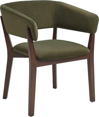 Manhattan Comfort Blake Dining Armchair With Beech Wood Legs