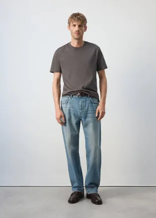 Mango T-shirt slim-fit 180 gsm grigio scuro - Uomo - XXL - MANGO MAN