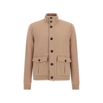 Herno Panelled Knitted Jacket