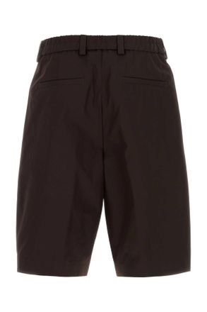 HUGO BOSS Cotton Bermuda Shorts - Brown