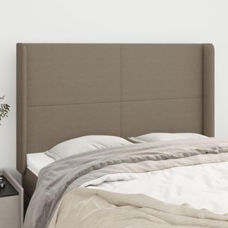 vidaXL Cabecero Con Orejas De Tela Gris Taupe 147x16x118/128 Cm Vidaxl