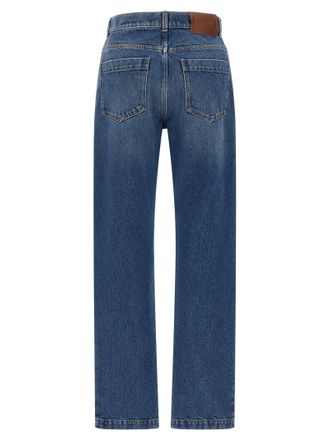 Marni Cotton Straight-Leg Jeans - Blue