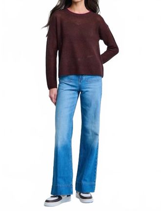 Lisa Todd Open For Love Sweater In Chocolate