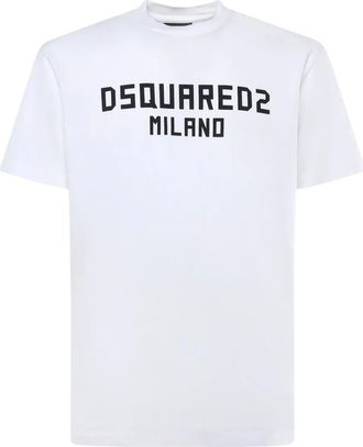Dsquared2 T-shirt con logo - Bianco