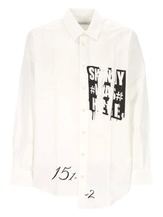 Applied Art Forms graphic-print shirt - White