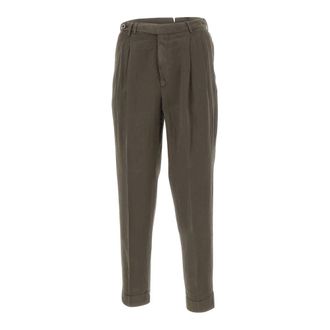 Pantaloni Torino Straight Trousers, male, Brown, Size: 2XL Straight-leg Trousers
