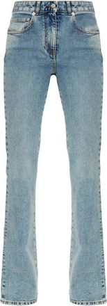 Balmain Straight-leg Jeans - Dames - Regular Fit Jeans - Blauw - 2XS - Denim - Jeans