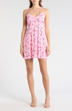Abound Printed Minidress in Pink Melanie Bloom at Nordstrom Rack, Size X-Large