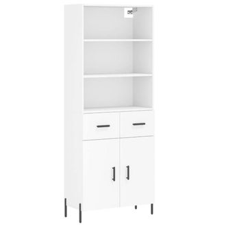 Berkfield Home Highboard White 69.5x34x180 cm Engineered Wood