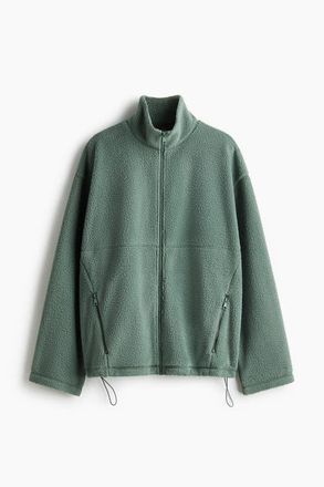 H&M Teddy Jacket in Dusty Emerald Green at Nordstrom, Size Xx-Small