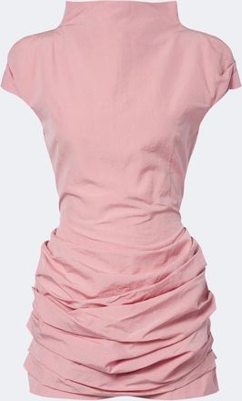 Magda Butrym Draped cotton and silk minidress