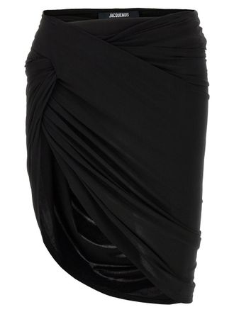 Jacquemus La Mini Jupe Drapeado Skirt