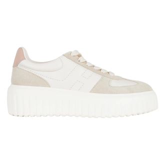 Hogan Sneakers, female, Beige, Size: 5 1/2 US H-stripes Basket