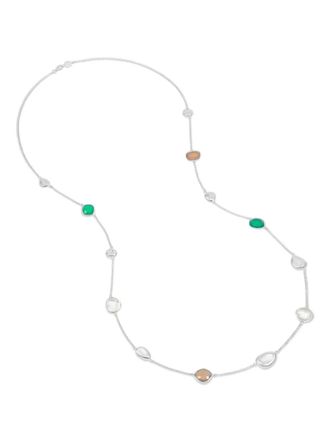 Dower & Hall gemstone-embellished necklace - Silver