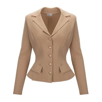 Elisabetta Franchi Blazer de Lana - Jackets - Mujer - Amarillo - L