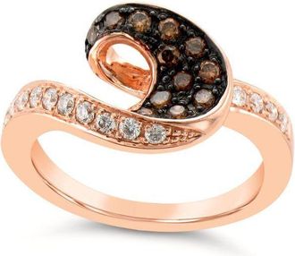 Le Vian Ladies Chocolatier Rings set in 14K Strawberry Gold