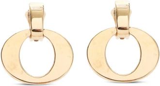 Dior Orecchini a clip con logo anni 90 - Oro