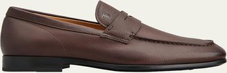 Tod's Mens Mocassino Gomma Leggera Leather Penny Loafers