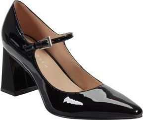 Marc Fisher Nollie Pointed Toe Pump in Black Patent at Nordstrom Rack, Size 9.5