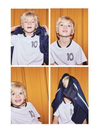 Vertbaudet Tee-shirt foot manches courtes gar&ccedil;on blanc