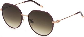 Furla SFU627 02AM Womens Sunglasses Burgundy Size 57