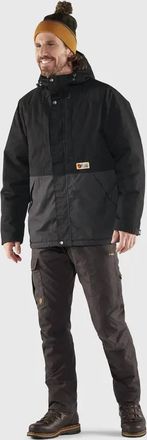 Fj&auml;llr&auml;ven Vardag Lite Padded Jacket In Black-Dark Grey