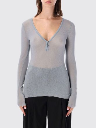 James Perse Cardigan slim fit in cotone e cashmere con scollo a V