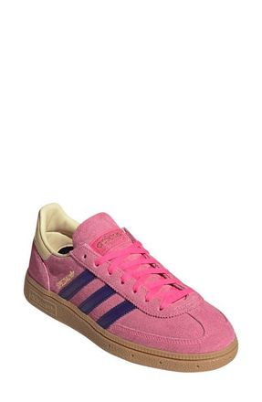 adidas Handball Spezial Sneaker in Lucid Pink/Purple/Yellow at Nordstrom, Size 10.5