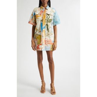 Ulla Johnson Painters Shirtdress in Western Dream at Nordstrom, Size X-Large