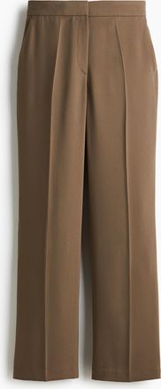 H&M Hose mit geradem Bein und Bügelfalten - Green
