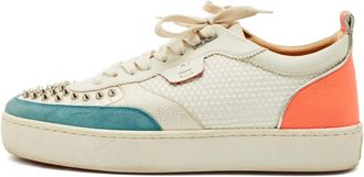 Christian Louboutin Sneakers Happyrui con borchie - Bianco