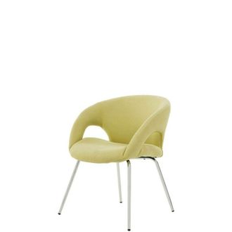 Dmora Silla De Oficina Dagudel, Silla De Espera Con Reposabrazos Para Oficina, Silla De Espera Ergon&oacute;mica, 58x59h72 Cm, Azul Claro - Dmora