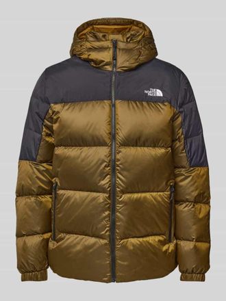 The North Face Regular Fit Daunenjacke mit Label-Stitching Modell DIABLO in Khaki, Gr&ouml;&szlig;e XS