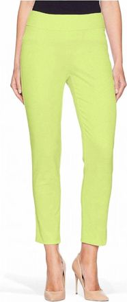 Krazy Larry Pique Straight Pant In Lime